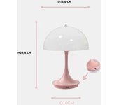 Modern Simple Acrylic Pod Desktop Decorative Table Lamp for Dining Room, Bar, Study Room Home Decoration, White/Pink/Yellow/Grey