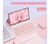 For Samsung Galaxy Tab A9 Plus Keyboard Case for S6 Lite 10.4in S7 S8 S9 11in S7+ S8+ S9+ S9 FE+ 12.4in Tablet Cover