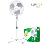 Edm Ventilador Pie 45w 40cm Altura Regulable 60-80cm Lumeco EDM 33500 - Eficiente
