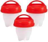 3/6pcs BPA Free Silicone Egg Boiler Steamer Non-stick Silicone Egg Cook Cups Fast Egg Poacher for Breakfast Kitchen Cooking Tool