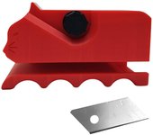Cortador para rascadores de gatos, cortador de cartón con forma de gatito impreso en 3D, herramienta manual para cortar cartón, herramienta para hacer tiras de cartón para rascadores de gatos (negro)