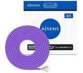 Bobina de Cable RJ45 AWG23 UTP Aisens A135-0747 Cat.6/ LSZH/ 100m/ Violeta