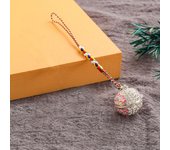 New Cloisonne Caller Locket Colorful Braided Rope KeyChain Music Ball Aromatherapy Essential Oil Diffuser Trendy KeyRing Jewelry