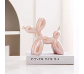 22cm Creative Balloon Dog Abstract Ceramic Ornament Sculpture Study Room Statue Home Office Accessories Decoration Gift