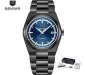 BENYAR 2024 New 38MM Top Brand Men's Automatic Mechanical Watches Stainless Steel Business 5Bar Waterproof clock reloj hombre