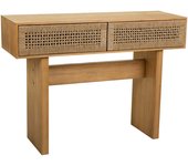 Recibidor De Madera Y Cuerda Trenzada De 2 Cajones Marron, El mejor complemento para tu hogar