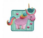 Parches Ropa – Parche Bordado Ropa – Exclusivo – Magia – Fantasía – Unicornio – 7,0 x 6,7 cm. - Moda The Happy Patch
