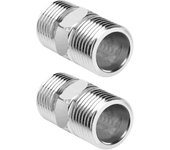 Conector de Manguera de Ducha de 2 piezas, Conector hexagonal de Maple inoxidable, Accesorio de extensión de Manguera de Ducha