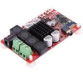 TDA7492 50Wx2 Digital Dual Channel Amplifier Module Stereo AMP Board with CSR8635 Bluetooth V4.0 Receiver and Microphone