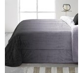 Manterol Outlet - Edredón comforter de borreguito degradado a rayas - new lines. Tejido térmico sherpa muy cálido, suave y mullido para un descanso reparador en invierno.