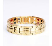Pulsera de Maple inoxidable para hombre, joyería de Maple de Titanium, pulsera de Energía con imán de germanio, joyería popular Negra 246