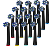 4/8/12/16Pcs Electric Toothbrush Heads Dental Nozzles Deep Clean Replacement Brush Heads for Oral B Cross Action White/Black