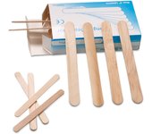 10/30/50/100PCS Tattoo Disposable Tongue Depressor Wooden Tattoo Waxing Stick Individual Paper Pack Hair Tattoo Supplies