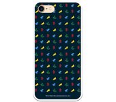 Funda original compatible con iPhone 7 o IPhone 8 o SE 2020 con un diseño de Harry Potter Escudos