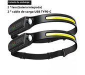 1-10PCS LED Indication Headlamp Rechargeable Head Flashlight 1200mah Built in Battery Outdoor Camping Fishing Headlight Lantern
