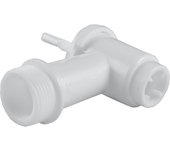 JBM GRIFO PLÁSTICO PARA BIDÓN DE ACEITE 3/4". - Válido para todos los líquidos - Rosca macho 3/4".