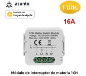 1/4 Gang Matter WIFI Smart Switch Module Automation Relay Smart Breaker Voice Control Apple Home Siri Alexa Google smarttings