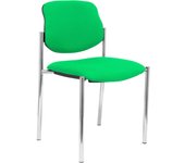 Piqueras Y Crespo Silla Fija Villalgordo Bali Verde Cromo Ergonómica