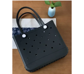 【COIULNI&KLUVM】Large Boggs Beach Bag Summer EVA Beach Basket WomenTote Bag Holes Waterproof Handbag Pouch Shopping Shoulder Bag