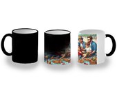 MERCHANDMANIA TAZA MÁGICA familia playa niños comida vacaciones verano magic mug