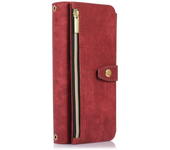 Leather Wallet Zipper Card Slot Phone Case For Samsung Galaxy Z Fold 6 5 4 3  Fold6 5G Screen Protect with Stand Function Cover