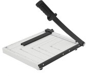 Guillotina de Papel A4 Base de Metal, Cortador de Papel Manual Profesional de la Máxima Precisión, Cortadora de Papel con Capacidad para 12 hojas, Ideal para Oficina, Fotografía y Papelería