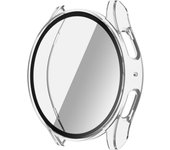 Glass+PC Case for Samsung Galaxy Watch 7/FE 40 44mm All-Around Screen Protector Bumper With Tempered Glass for Galaxy Watch FE