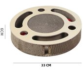 Cat Scratching Toys  Nail Scrapers Polishing Machines Corrugated Paper Wear Resistant Disc Shaped Turntable Balls Pet Products