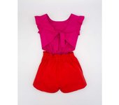Fina Ejerique MONO BICOLOR FUCSIA Y ROJO