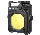 LED COB Small Flashlights Mini USB Keychain Torches Dual Light Source Type-C Charging 6 Modes IPX4 Waterproof for Hiking Fishing