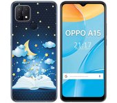 Tumundosmartphone Funda Gel Tpu para Oppo A15 diseño Libro Cuentos Dibujos