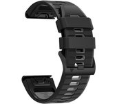 QuickFit 22mm 26mm Silicone Two Tone Strap For Garmin Fenix 7X 7 6X Pro Epix Pro Gen 2 47mm 51mm//Fenix 6Pro 5X 5Plus Watchband