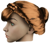 Girl Princess Elsa Anna Wig Kid Halloween Party Carnival Disguised Belle Wednesday Mermaid Rapunzel Aurora Snow White Ariel Hair