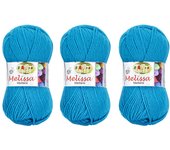 Tesosy / Melissa 3pcs Hilo 100% Acrilico Ovillo de Lana (200m 100g * 1=50g * 2)