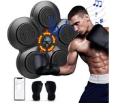Máquina de boxeo musical, máquina de boxeo con música, dispositivo de entrenamiento electrónico para adultos y niños, máquina de boxeo de música compatible con Bluetooth, objetivo de boxeo