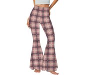 [You're My Secret] Y2k High Waisted Flare Pants Wide Leg Women Trousers Elastic Casual Streetwear Patchwork Sweatpants Bottoms