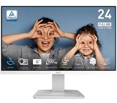 Monitor msi 23.8 pulgadas ips mp2412w fhd 100h hdmi dp blanco