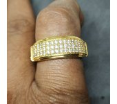 Huitan 2023 Trends Wedding Couple Rings for Women/Men Luxury Gold Color Marriage Engagement Lover Rings Modern Fashion Jewelry