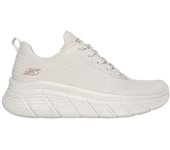 Skechers Bobs sport B flex hi - Flying H Zapatillas con cuña para mujer blancas en textil 86292