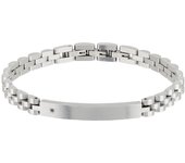 BREIL Colección BLACK DIAMOND, Pulsera Hombre en Acero, Ideas de Regalos para Hombre