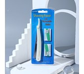 Professional Straight Razor Set for Men Double Edge With 2 Blades Black White Color Stainless Barber Shaver Man