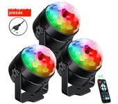 1-4Pcs Aalternating fFashing Light Stage Lamp with Remote Control EU Disco Ball Lamps for Home Room Parties Birthday Wedding Bar