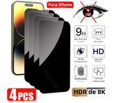 4PCS Anti-Spy Screen Protector For iPhone 15 14 13 12 11 Pro XS Max Privacy Glass For iPhone 14 15 Plus 13 12 Mini SE 2020 2022