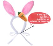 Easter Dog Costumes, Easter Bunny Ears Headband Headband, Easter Dog Headwear for Small Medium Large Dog Party Costume Accessory
