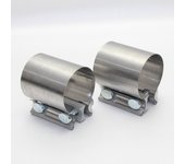 Car Accessories Stainless steel Universal exhaust pipe connection hoop Strong steel pipe clamp