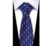 New Design  Men's Print Pattern Ties for Men 7.5 cm Neckties Polyester Jacquard Gravatas Wedding Ties Fit Workplace