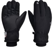 Guantes cálidos de invierno para hombres y mujeres, guantes con pantalla táctil, guantes térmicos para nieve a prueba de viento para clima frío