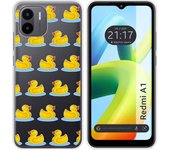 Funda Silicona Transparente para Xiaomi Redmi A1 diseño Pato Dibujos