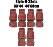 Car Floor Carpet Set of 4 Piece Persian Rug Design Auto Interior Floor Mats Durable Front Rear Carpets for Car Accessories