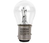 Lámpara cofan 2 polos p21/5w (ba15d) 24v   caja 10 unid.